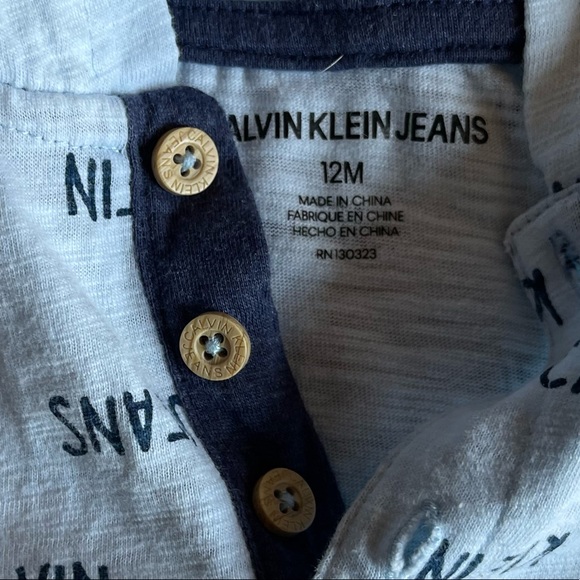 Calvin Klein Jeans CK Two Pieces Matching Set 12 M Shorts & T-shirt - Picture 3 of 9